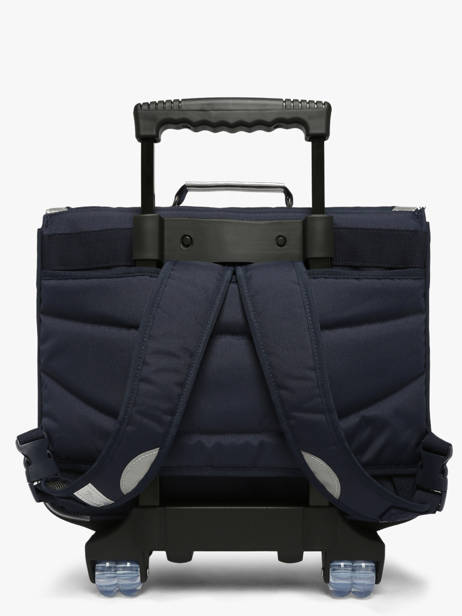 Boekentas Op Wieltjes 2 Compartimenten Tann's Blauw les fantaisies f 43268 ander zicht 4