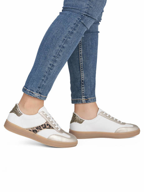 Sneakers Uit Leder Remonte Wit women 80 ander zicht 1
