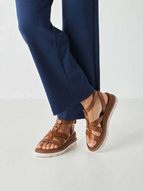 Sandalen Uit Leder Tamaris Bruin women 46 ander zicht 1