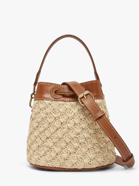 Cross Body Tas Capucine Xs Raffia En Leder Paul marius Beige raphia CAPUXRAP ander zicht 4