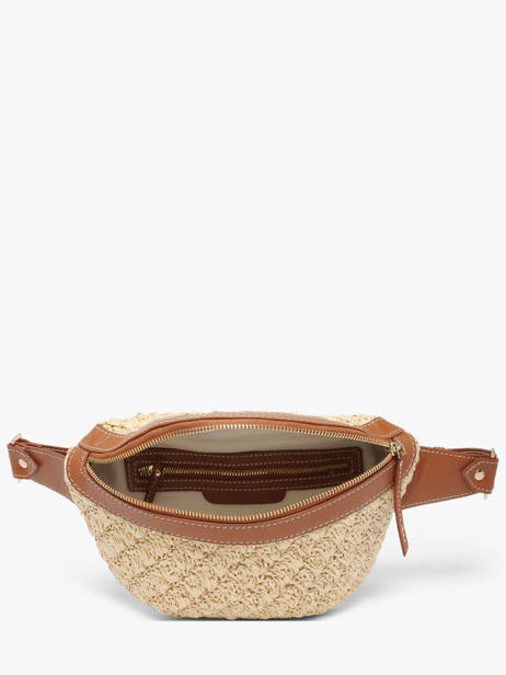 Belt Bag Leder En Raffia Paul marius Beige raphia BANANRAP ander zicht 3
