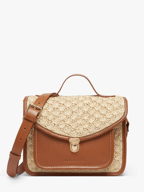 Cross Body Tas Melle George Raffia En Leder Paul marius Beige raphia GEORGRAP