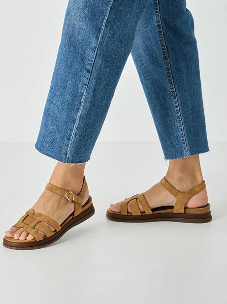 Sandalen Uit Leder Tamaris Bruin women 46 ander zicht 1
