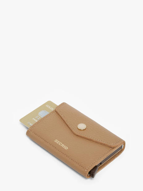 Kaarthouder Pebble Envelope Leder Secrid Bruin pebble EPE ander zicht 2