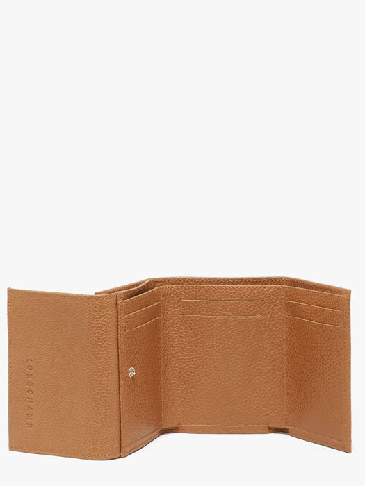 Longchamp Le foulonné Portefeuille Bruin