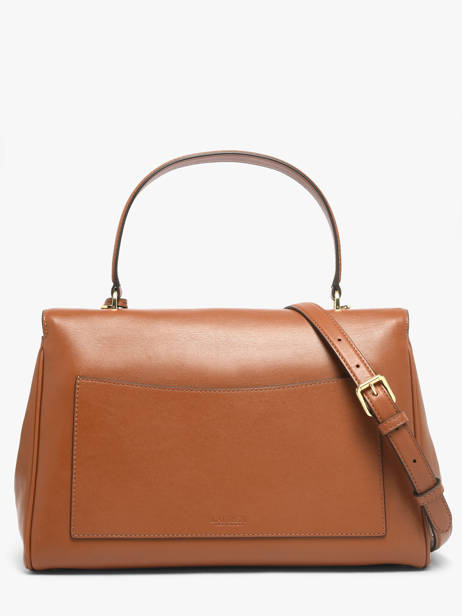 Handtas Farrah Leder Lauren ralph lauren Bruin farrah 31P11738 ander zicht 4