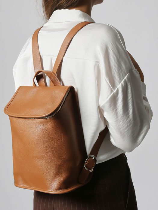 Longchamp Le foulonné Rugzak Bruin