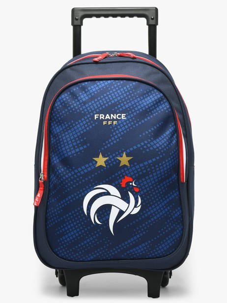Rugzak Op Wieltjes 1 Compartiment Federat. france football Blauw fff 25BX204R