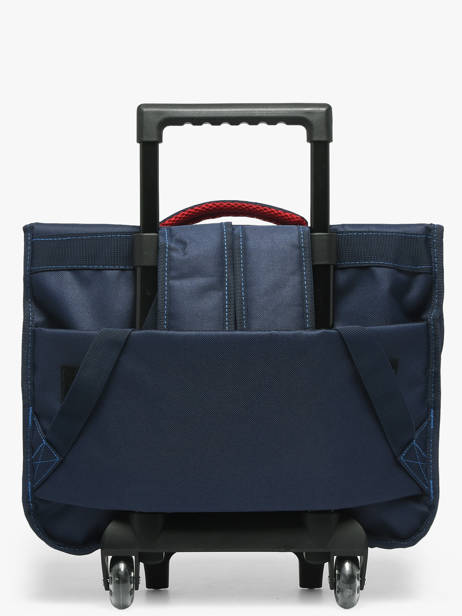 Boekentas Op Wieltjes 2 Compartimenten Paris st germain Blauw psg 26AP203K ander zicht 5