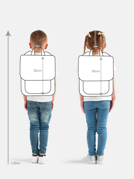 Rugzak 1 Compartiment Federat. france football Blauw fff 26ZX201S ander zicht 1