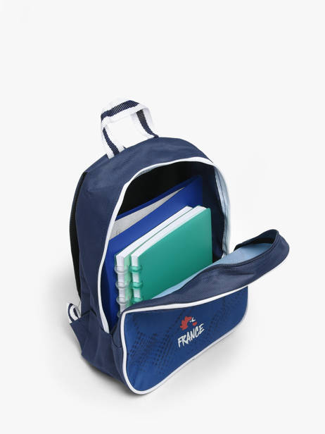 Rugzak 1 Compartiment Federat. france football Blauw fff 26ZX201S ander zicht 3
