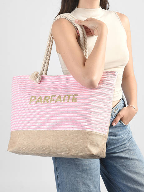 Schoudertas Plage Gerard pasquier Roze plage P26095 ander zicht 1