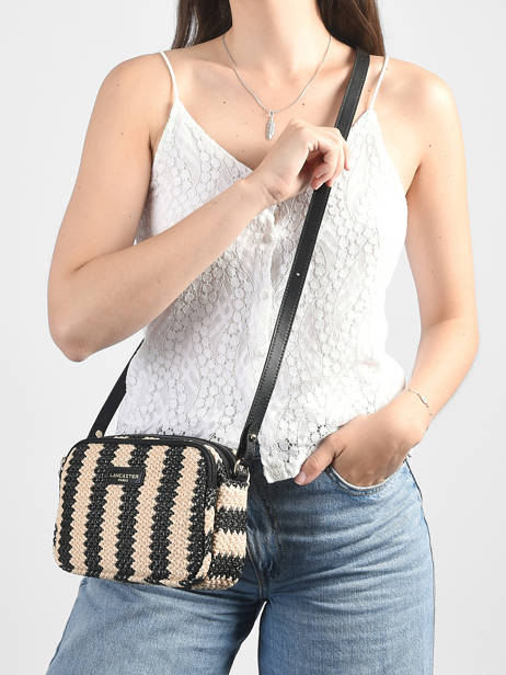 Cross Body Tas Mini Osier Italie Lancaster Zwart mini osier italie 71 ander zicht 1