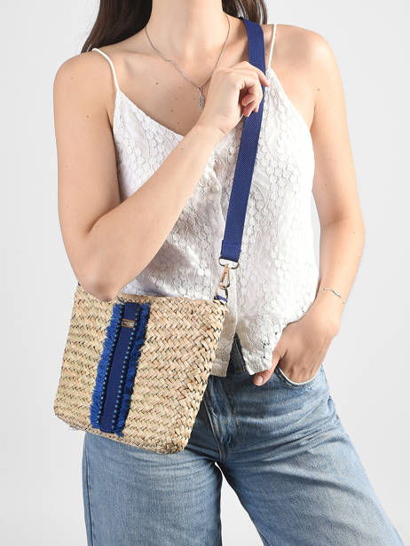 Cross Body Tas Monaco Stro Les tropeziennes Beige monaco TZ02 ander zicht 1