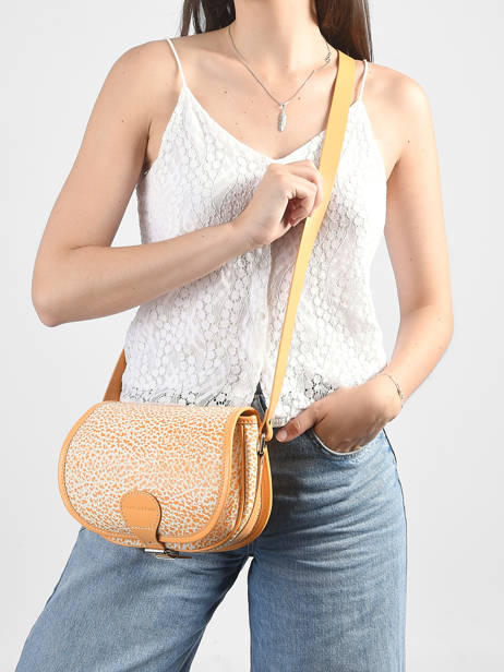 Cross Body Tas Le Bohémien Orangeade Leder Paul marius Oranje orangeade BOHEMORA ander zicht 1