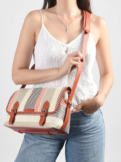 Cross Body Tas Loulou Cuir Et Raphia Paul marius Veelkleurig raphia LOULORAP ander zicht 1