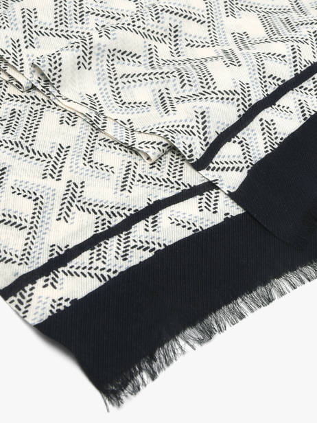 Sjaal Tommy hilfiger Blauw monogram AW18687 ander zicht 1
