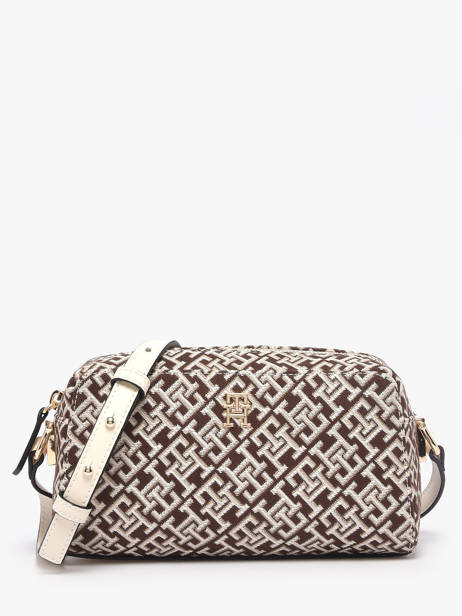 Cross Body Tas Th Grace Gerecycleerd Polyester Tommy hilfiger Bruin th grace AW18864
