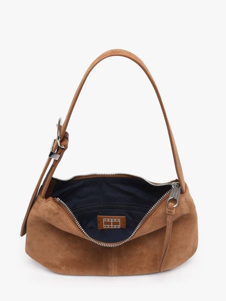 Schoudertas Tjw Slouchy Leder Tommy hilfiger Bruin tjw slouchy AW18859 ander zicht 2