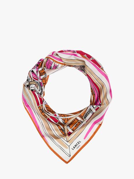 Foulard Lancel Roze 150 ans A14138 ander zicht 1