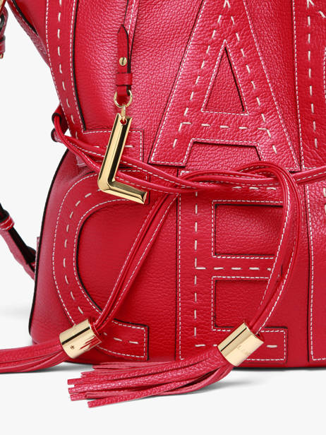 Handtas 150 Ans Lancel Rood 150 ans A14097 ander zicht 3