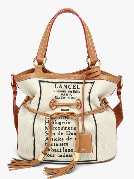 Handtas 150 Ans Lancel Beige 150 ans A14103