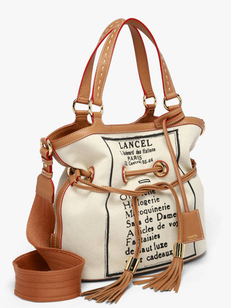 Handtas 150 Ans Lancel Beige 150 ans A14103 ander zicht 2