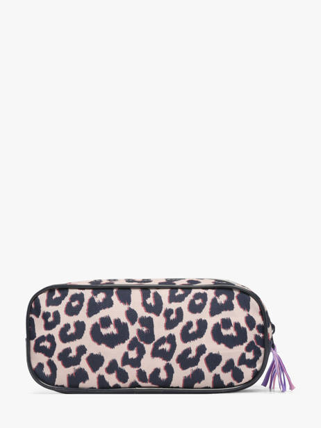 Pennenzak 2 Compartimenten Milky kiss Beige leopard luxe 1363 ander zicht 2