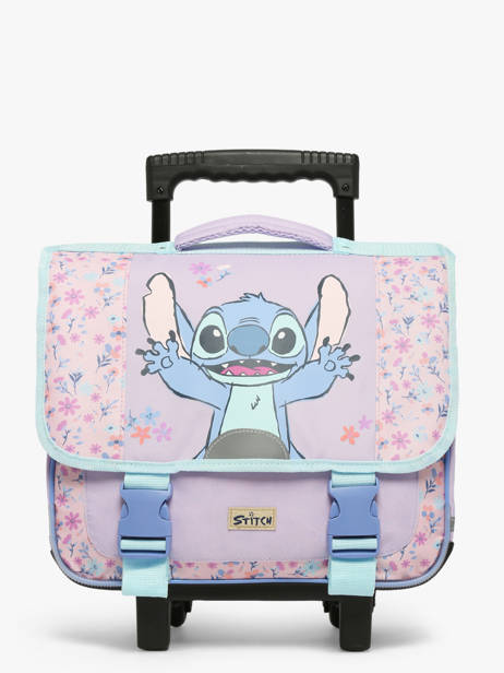 Boekentas Op Wieltjes 2 Compartimenten Lilo & stitch Violet spring smiles 1729