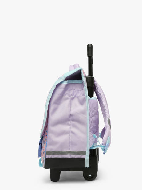 Boekentas Op Wieltjes 2 Compartimenten Lilo & stitch Violet spring smiles 1729 ander zicht 2