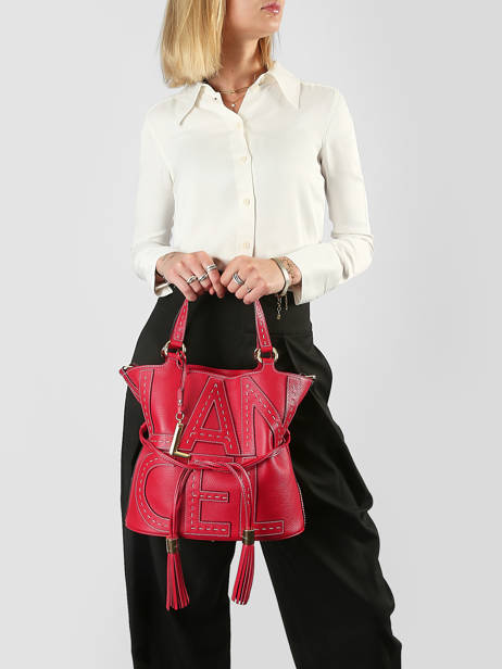 Handtas 150 Ans Lancel Rood 150 ans A14097 ander zicht 1