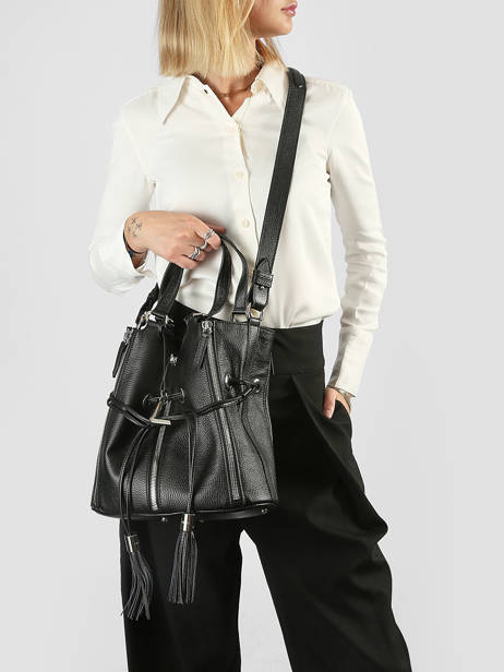 Handtas 150 Ans Leder Lancel Zwart 150 ans A14098 ander zicht 1