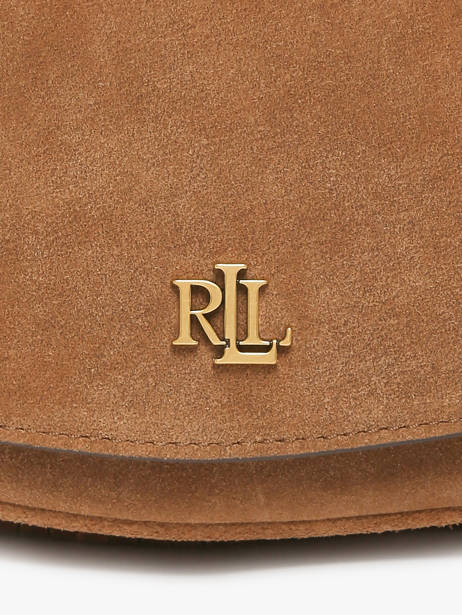 Cross Body Tas Dryden Leder Lauren ralph lauren Bruin dryden 31P11793 ander zicht 2