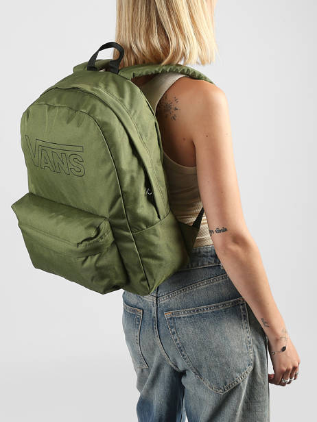 Rugzak 1 Compartiment Vans Groen backpack VN00103A ander zicht 1