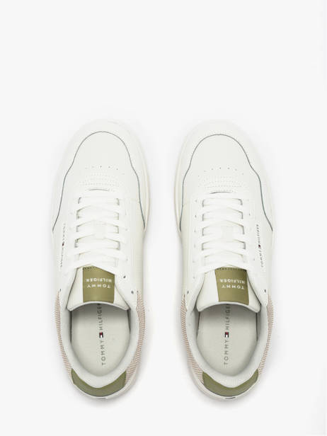 Sneakers Uit Leder Tommy hilfiger Wit men 5868YBL ander zicht 4