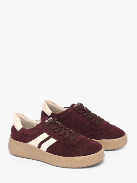 Sneakers Uit Leder Remonte Rood women 30 ander zicht 1