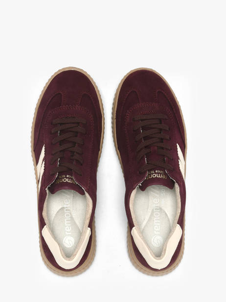 Sneakers Uit Leder Remonte Rood women 30 ander zicht 3