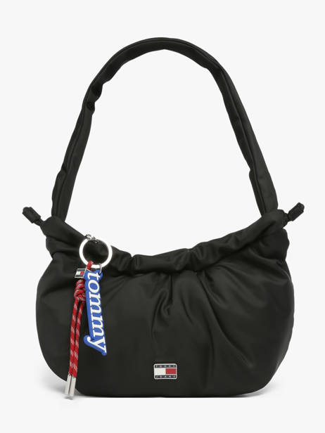 Schoudertas Tjw Icon Gerecycleerd Polyester Tommy hilfiger Zwart tjw icon AW18780