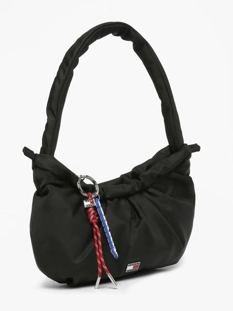 Schoudertas Tjw Icon Gerecycleerd Polyester Tommy hilfiger Zwart tjw icon AW18780 ander zicht 1