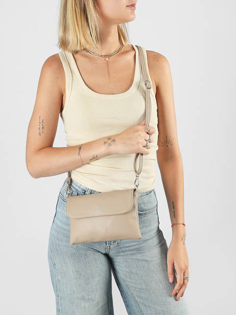 Cross Body Tas Grained Miniprix Beige grained H9158 ander zicht 1