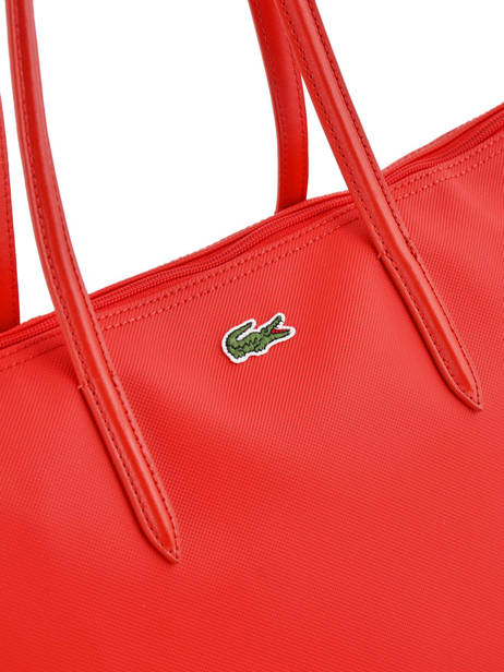 Schoudertas L.12.12 Concept Lacoste Rood l.12.12 concept NF1888PO ander zicht 1