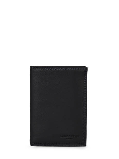 Portefeuille Soft Vintage Leder Lancaster Zwart soft vintage homme 120-13