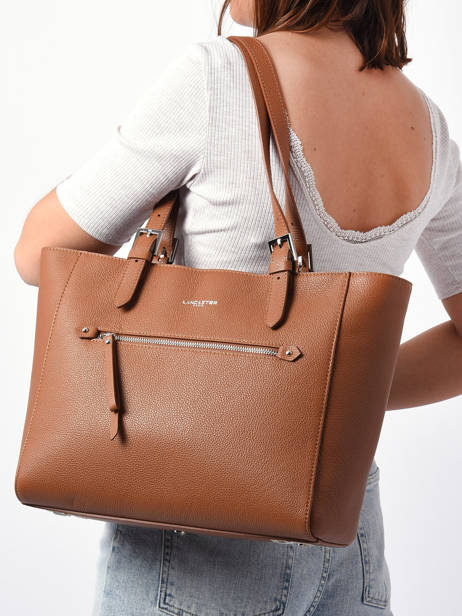 Cross Body Tas Firenze Leder Lancaster Bruin firenze 4 ander zicht 1