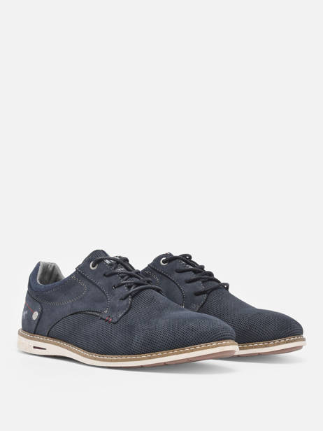 Stadsschoenen Mustang Blauw men 4150310 ander zicht 1