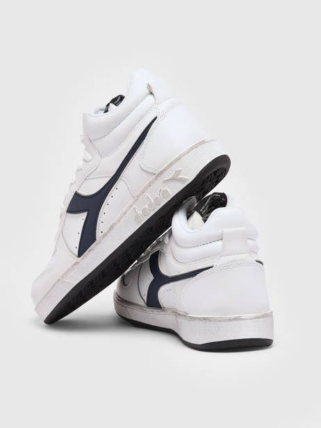 Sneakers Magic Icona Uit Leder Diadora Wit men 92900060 ander zicht 3