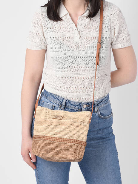 Cross Body Tas L'atelier Du Crochet Le voyage en panier Beige l'atelier du crochet AM730 ander zicht 1
