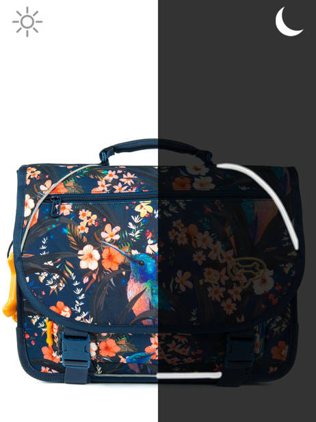 Boekentas 2 Compartimenten Stones and bones Blauw girls G ander zicht 6